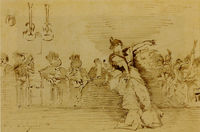 Preparatory sketches for El Jaleo El Jaleo