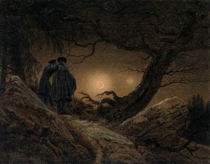 Two Men Contemplating the Moon c.1819 Two Men Contemplating the Moon c.1819