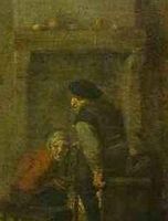 Peasants Brawling over Cards