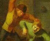 Cropped - Peasants Brawling over Cards Peasants Brawling over Cards