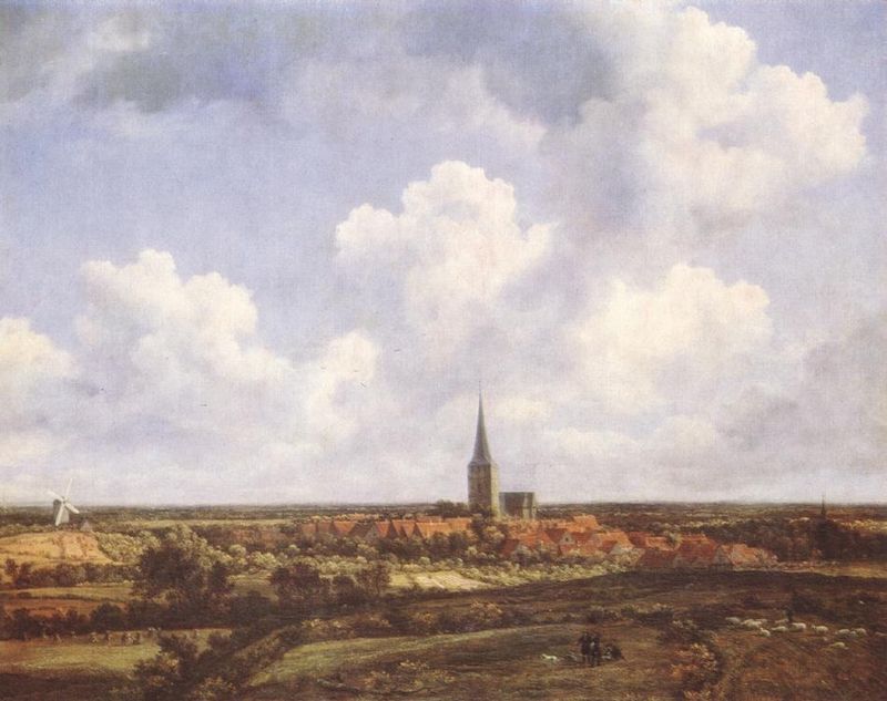 Landscape With Church And Village Artble Com